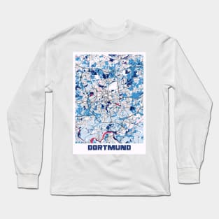 Dortmund - Germany MilkTea City Map Long Sleeve T-Shirt